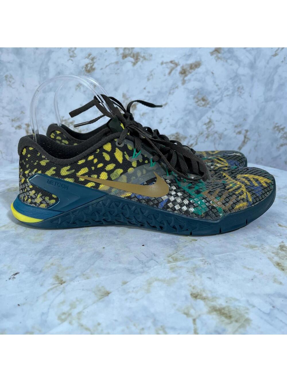 Nike Metcon 4 Camo Men's Size 8.5 Shoes Gray Blue Athletic Gym Training Sneakers